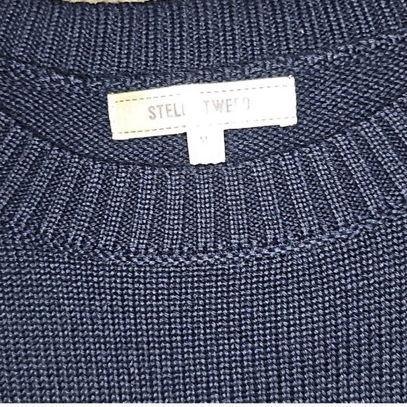 Stella Tweed Navy Blue Star Sweater 🇺🇲 - Picture 3 of 6